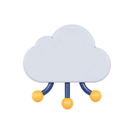 Cloud computing  3D Icon