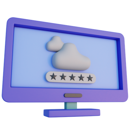 Cloud Computing Login  3D Icon