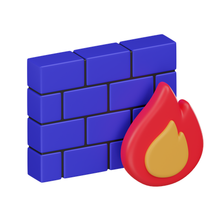 Cloud Firewall  3D Icon