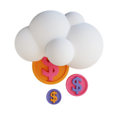 Cloud Funding  3D Illustration