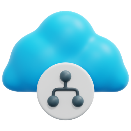 Cloud Hierarchy  3D Icon