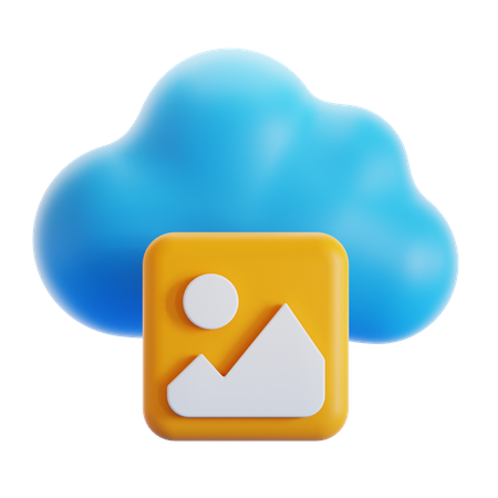 Cloud Image  3D Icon