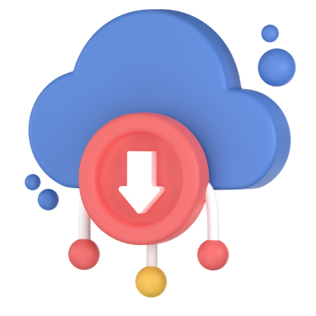 Cloud-Speicher ausgefallen  3D Icon