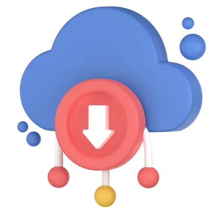 Cloud-Speicher ausgefallen  3D Icon