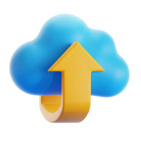 Cloud Upload  3D Icon