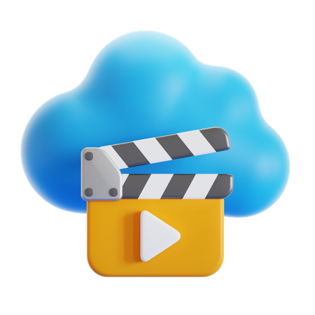 Cloud Videos  3D Icon