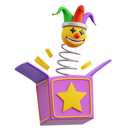 Clown Prank Box  3D Icon