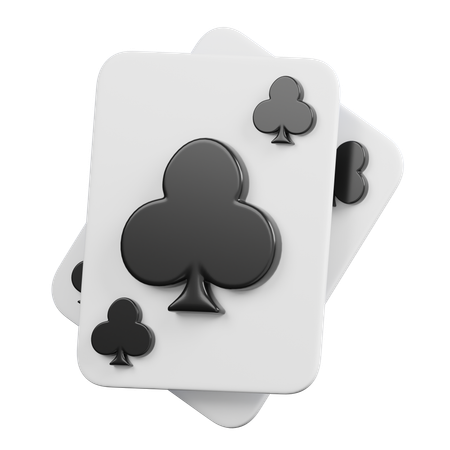 Club Poker Card  3D Icon