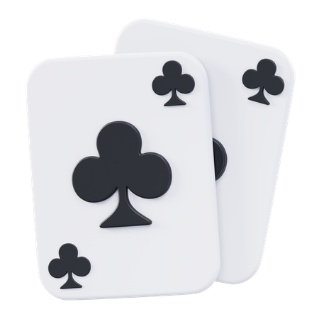 Club Poker Card  3D Icon