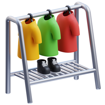 Coat Rack  3D Icon