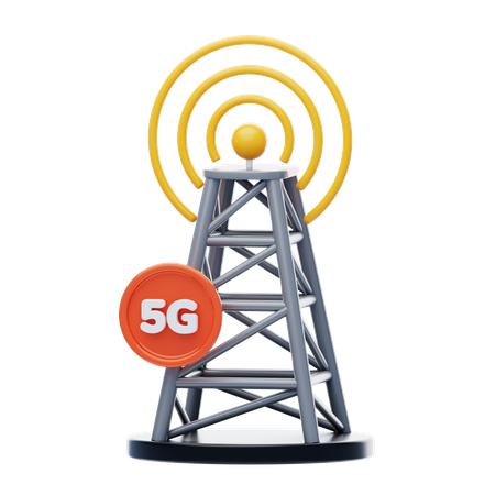 Cobertura 5G  3D Icon