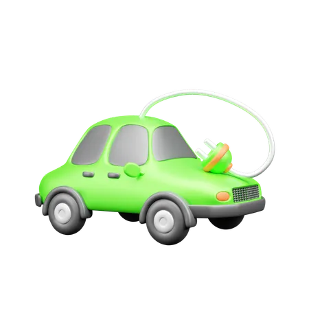 Coche ecológico  3D Icon