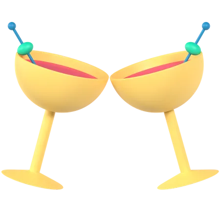 Boisson cocktails  3D Icon