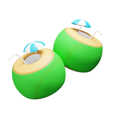 Coconut Drink  3D Icon