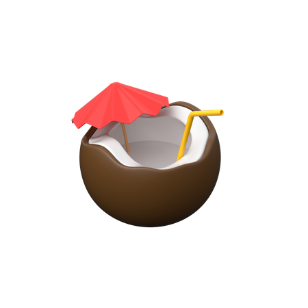 Coconut Juice  3D Icon