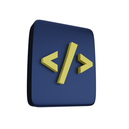 Code  3D Icon