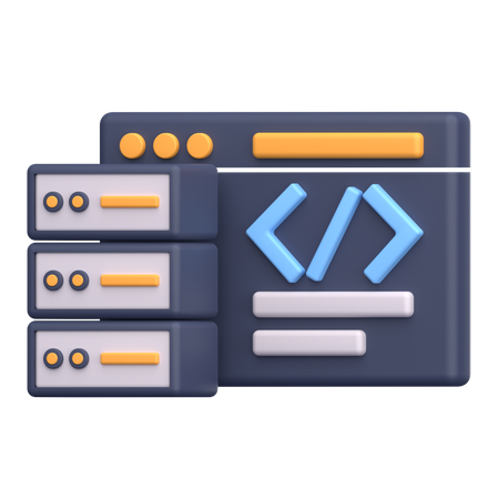 Code  3D Icon