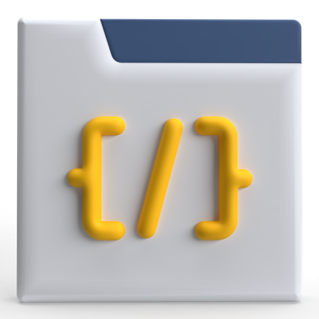 Code  3D Icon