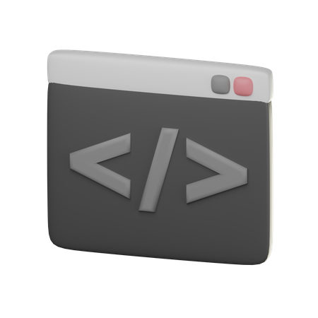 Code  3D Icon