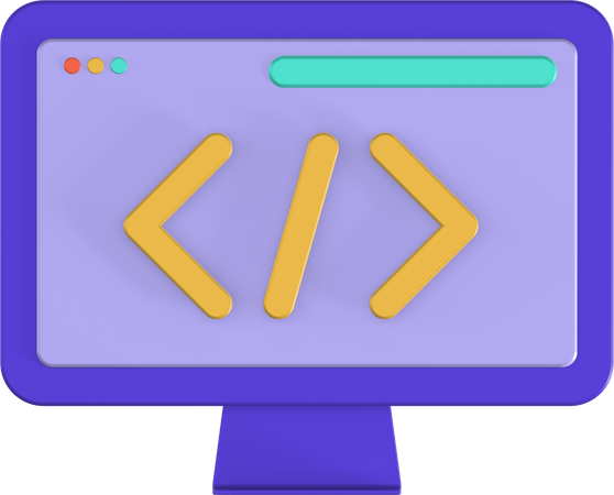 Code  3D Icon