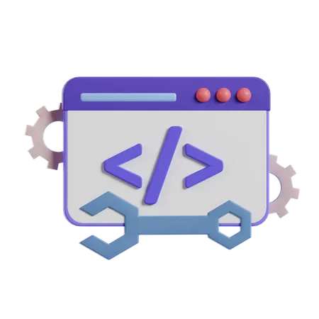 Code  3D Icon