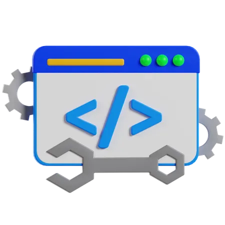 Code  3D Icon