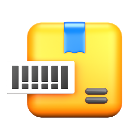 Code à barre  3D Icon