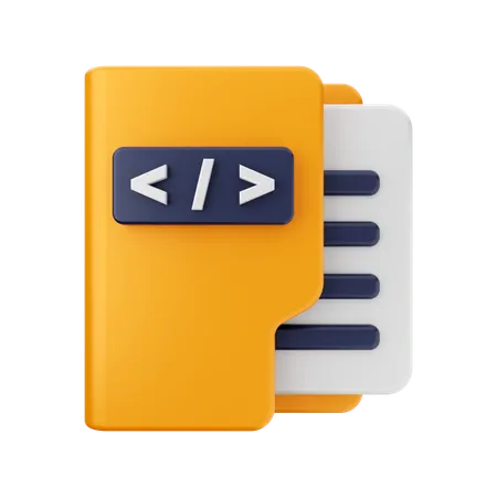 Code-Ordner  3D Icon