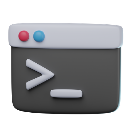 Code-Terminal  3D Icon