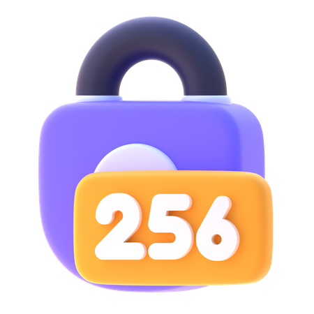 Codificación sha 256  3D Icon