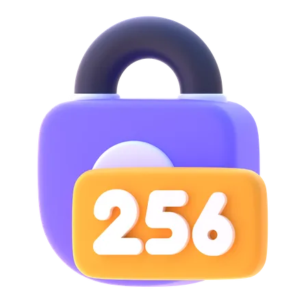 Codificación sha 256  3D Icon