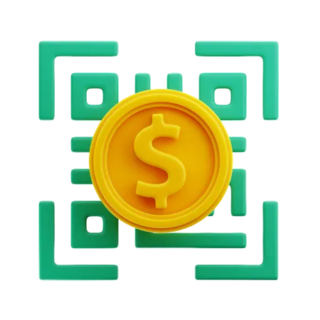 Código de barras do dólar  3D Icon