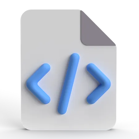 Coding File  3D Icon