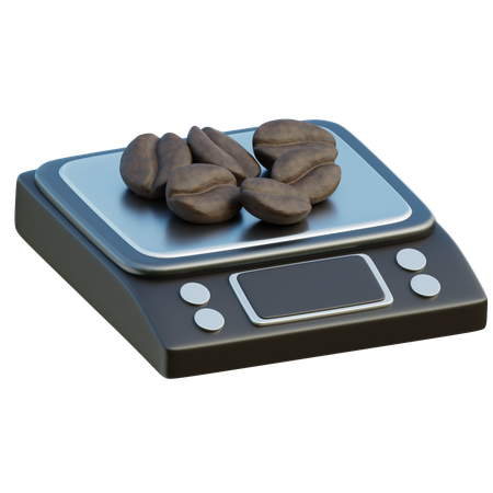 커피콩의 무게  3D Icon