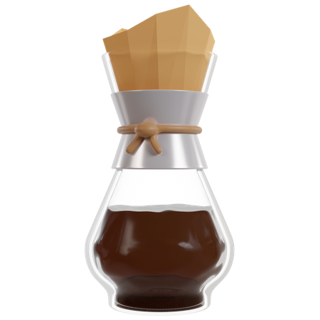 Coffee Brew Glass  3D Icon