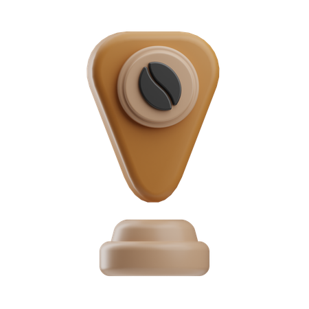 Coffee Location  3D Icon