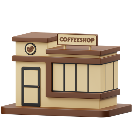 Coffee Shop  3D Icon