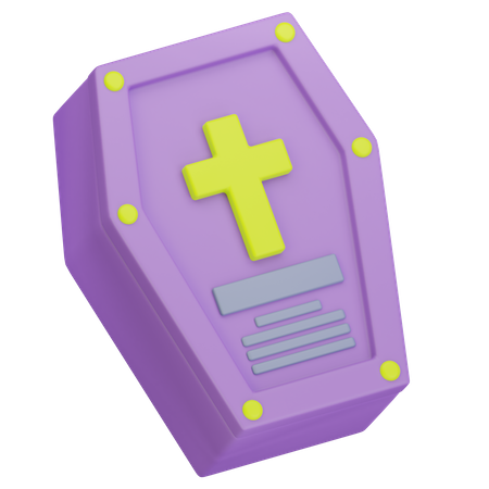 Coffin Halloween  3D Icon