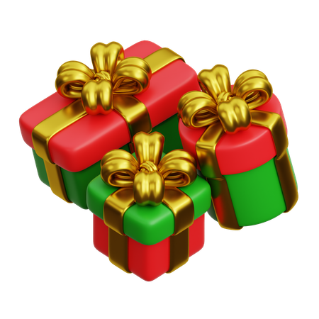 Coffrets cadeaux de Noël  3D Icon