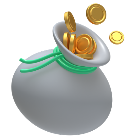 Coin Sack  3D Icon