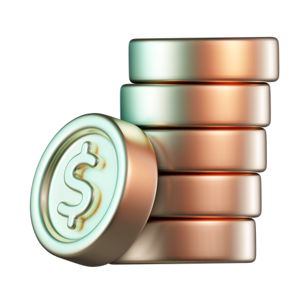 Coins Stack  3D Icon