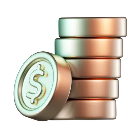 Coins Stack  3D Icon