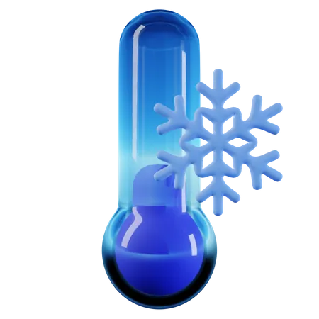 Cold Temperature  3D Icon