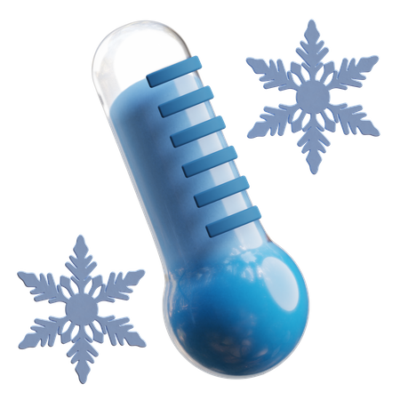 Cold Temperature  3D Icon