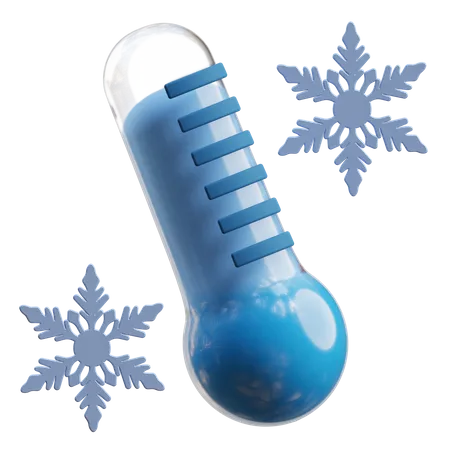 Cold Temperature  3D Icon