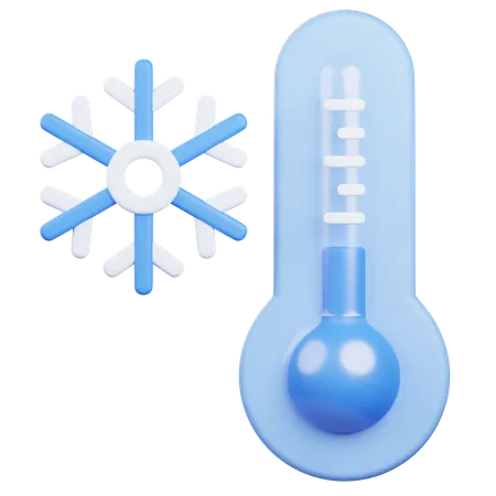 Cold Temperature  3D Icon