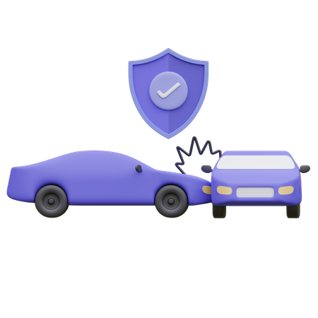 Collision insurance  3D Icon