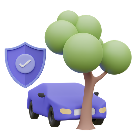 Collision insurance  3D Icon