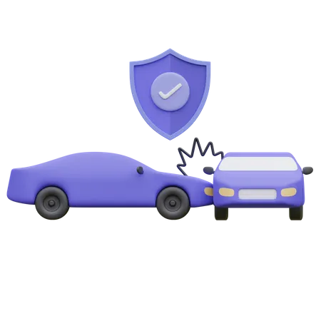 Collision insurance  3D Icon