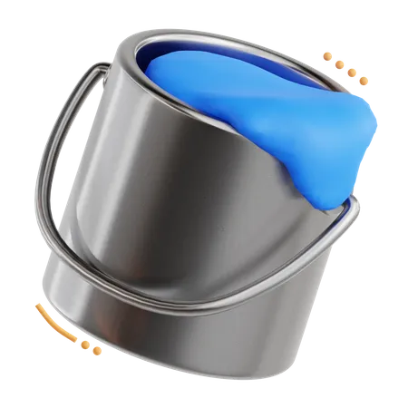 Color Bucket  3D Icon